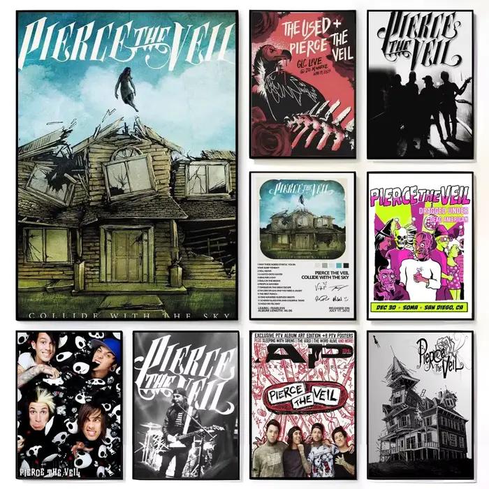 Affiche de groupe de rock P-Pierce The Veil