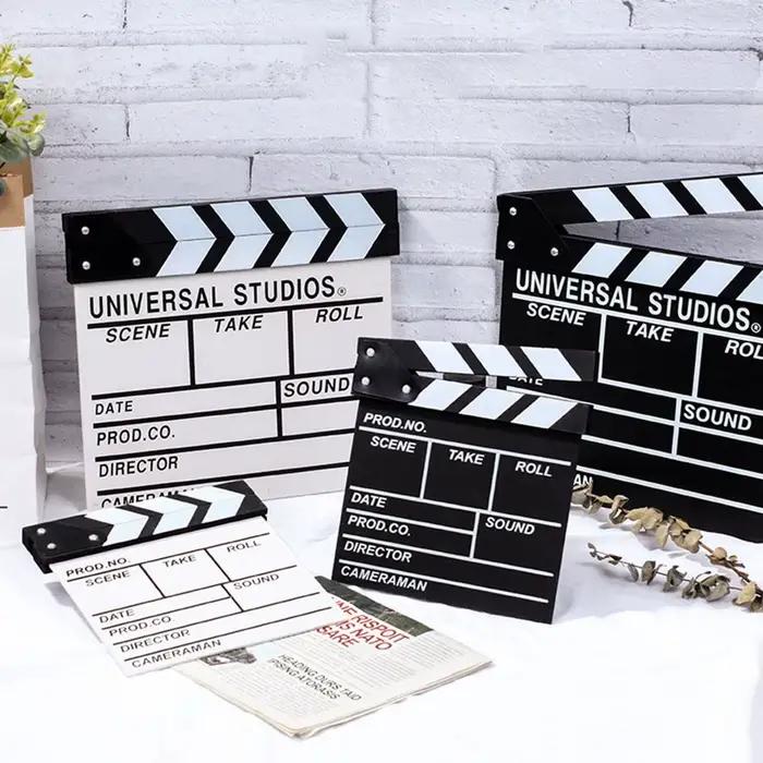 Directeur en bois scène vidéo clapet Tv film cinéma clins photographie accessoire pour enregistrement Vlog décoration suspendue nouveau