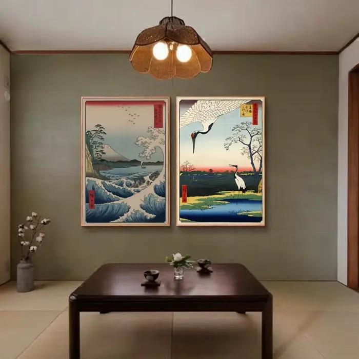 Affiche de Paysage Traditionnel Japonais