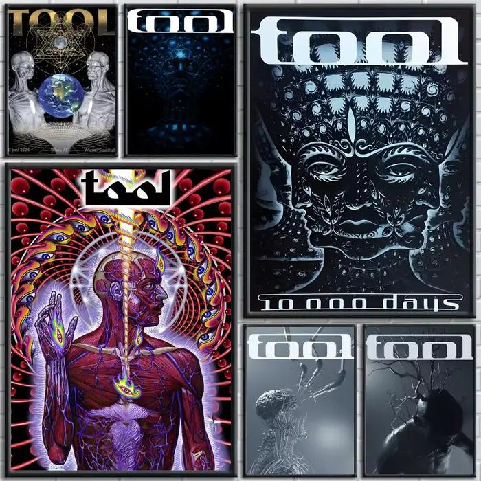 Rock Band t-tool peinture calligraphie impression HD personnalisé toile murale Art affiche Photos pour salon décor à la maison