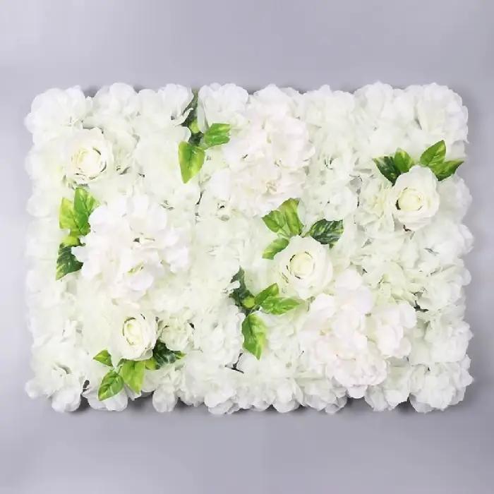 Panneaux muraux de fleurs artificielles faits à la main 60x40cm