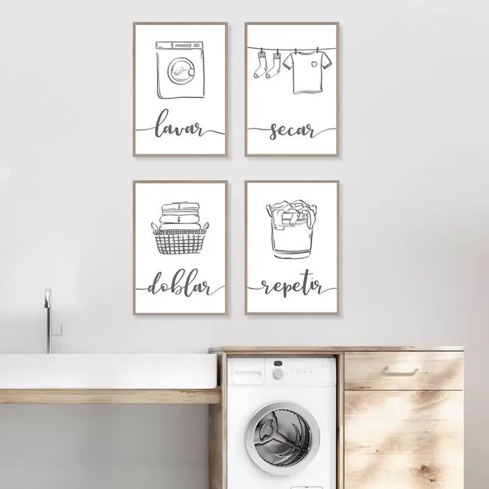 Toile d'art mural pour buanderie espagnole