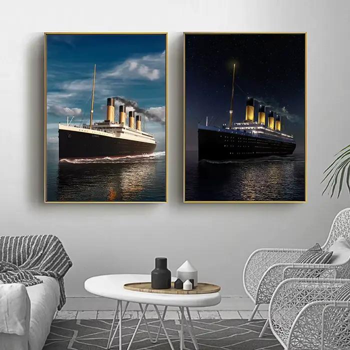 Affiche Titanic, images Vintage de voiles au voile et de la mer