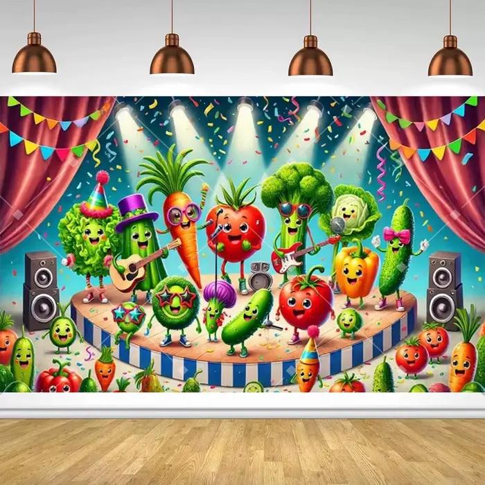 Décor de fête à thème de fruits et légumes
