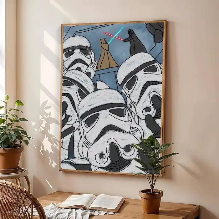 Affiche en toile « Cool Movie S-Star W-Wars-ES » pour la maison