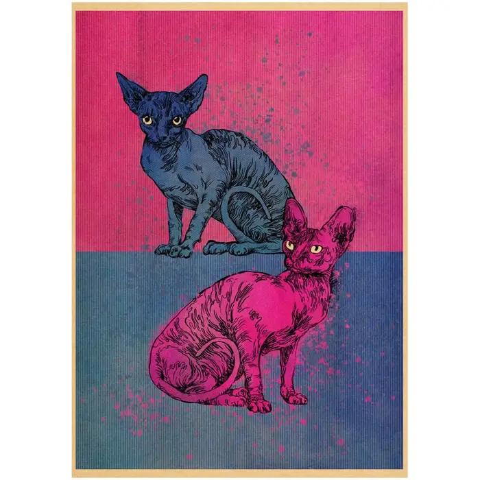 Sphinx – affiche de chat rétro