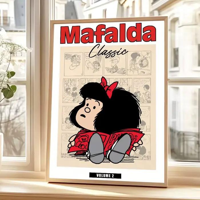 Affiches autocollantes mignonnes de dessin animé M-MafaldaS