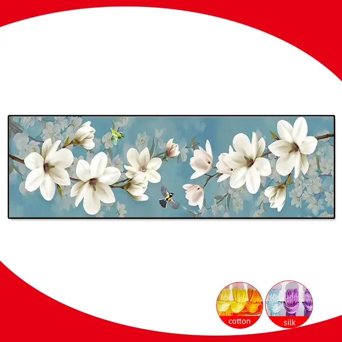 Toile imprimée de fleurs de Magnolia blanches
