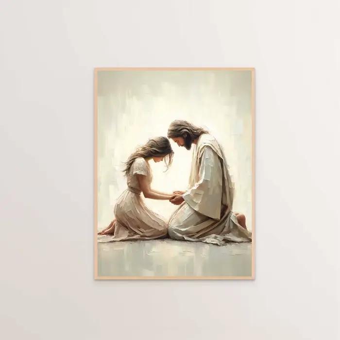 Jésus Christ toile postres chrétien
