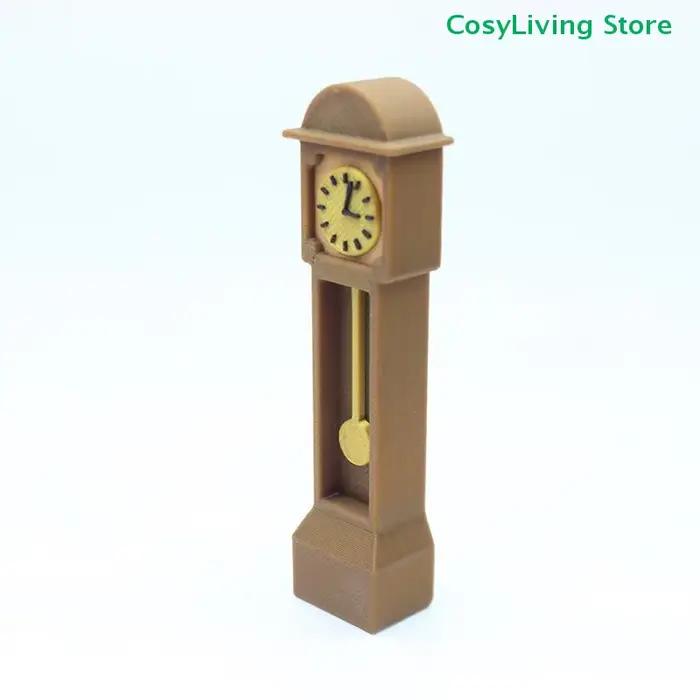 Mini Horloge Rétro sur Pied Décoration de Bureau Modèle de Meuble