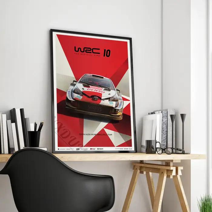 Peinture sur toile de la course de rallye la plus populaire au monde