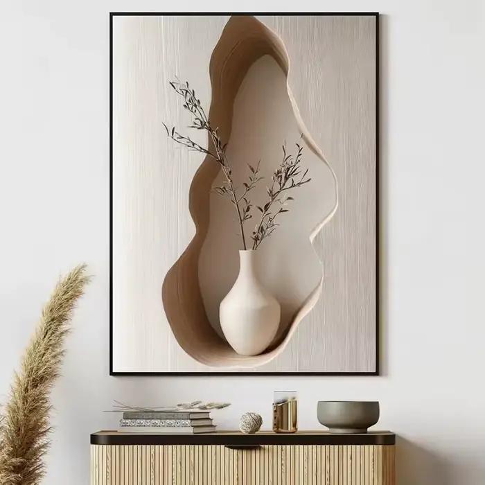 Peinture sur toile avec Branches d'olivier