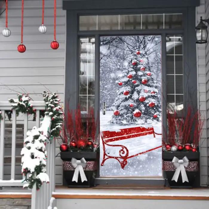 Autocollant mural de décoration de noël en PVC