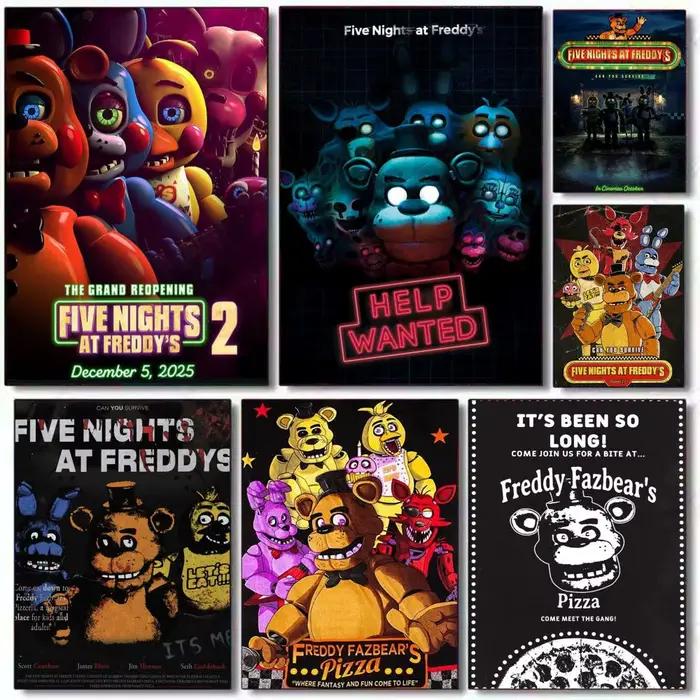 Affiche classique Fnaf Five-nights-At-Freddys
