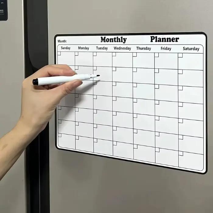  Grand tableau blanc calendrier planificateur réutilisable