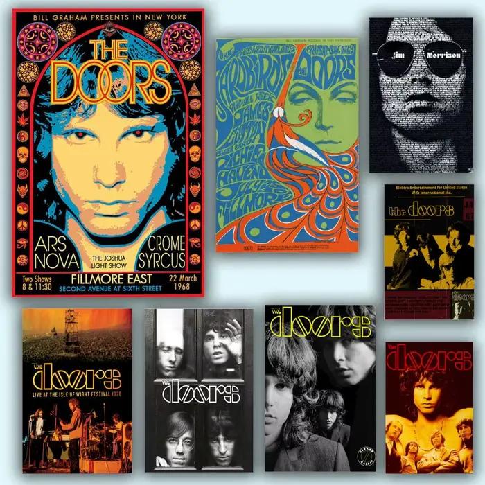 Autocollants d'affiche de groupe The D-Doors