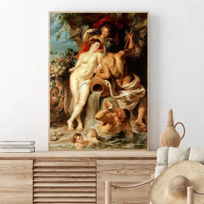 Artiste nordique classique William Aitty nu œuvre Vintage affiches imprime toile peinture mur Art photo salon décor à la maison