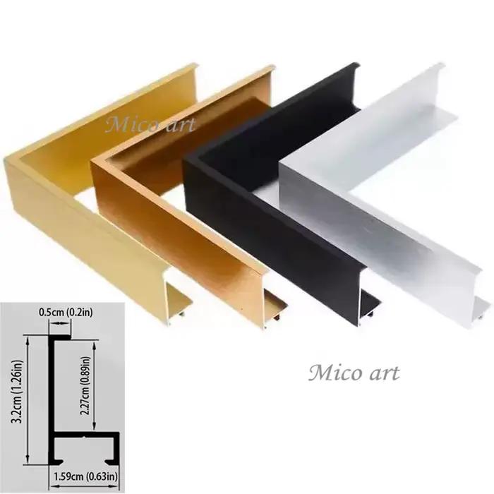 Cadre flottant en toile en métal pour bricolage