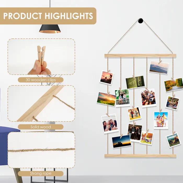 Support mural DIY pour photos