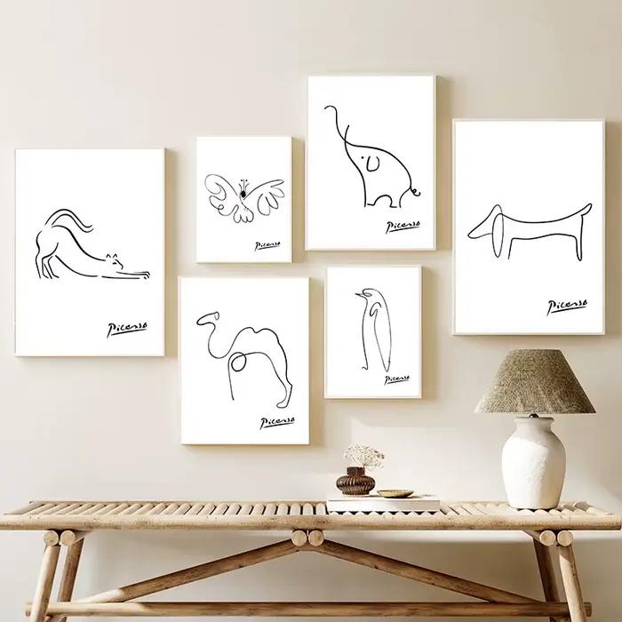 Affiche d'art vintage sur toile