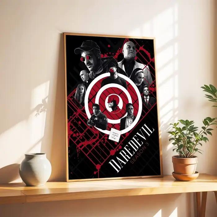 Affiche de film Cool Man D-Daredevil en papier blanc