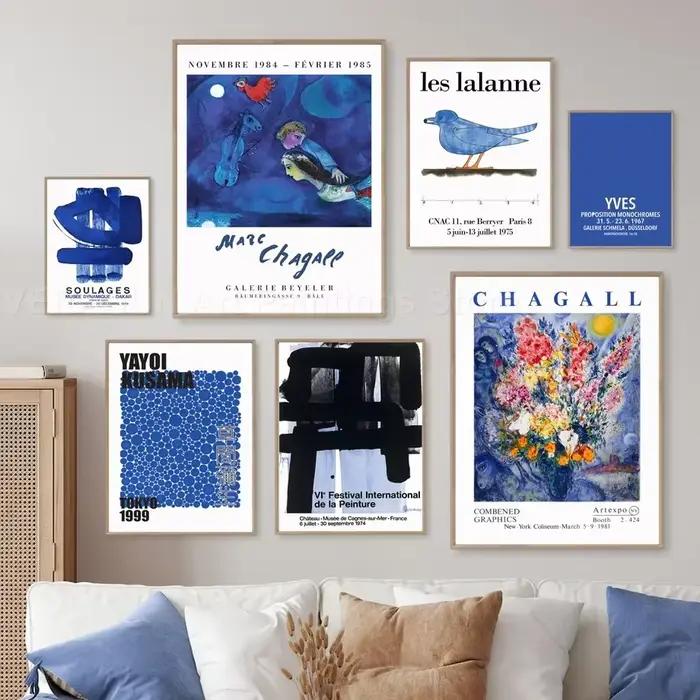 Affiches et impressions d'art mural bleu