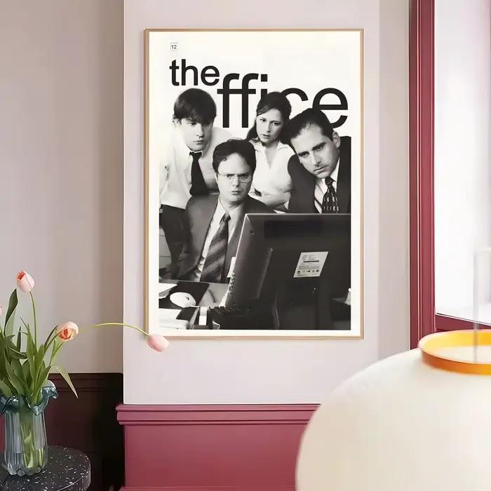Affiche murale American Tv The O-Office, autocollants muraux élégants et abordables pour dortoir, salon et chambre à coucher