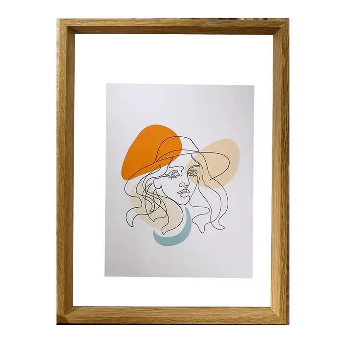 Cadre photo transparent double face pour table de calligraphie