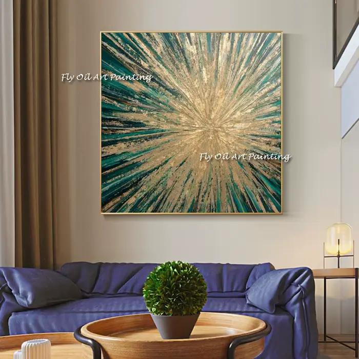 Peinture à l'huile abstraite 100% faite à la main