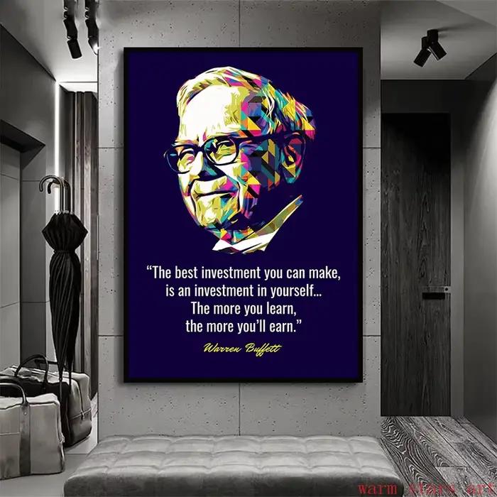 Warren boardett Movational Quotes Poster Prhonneur