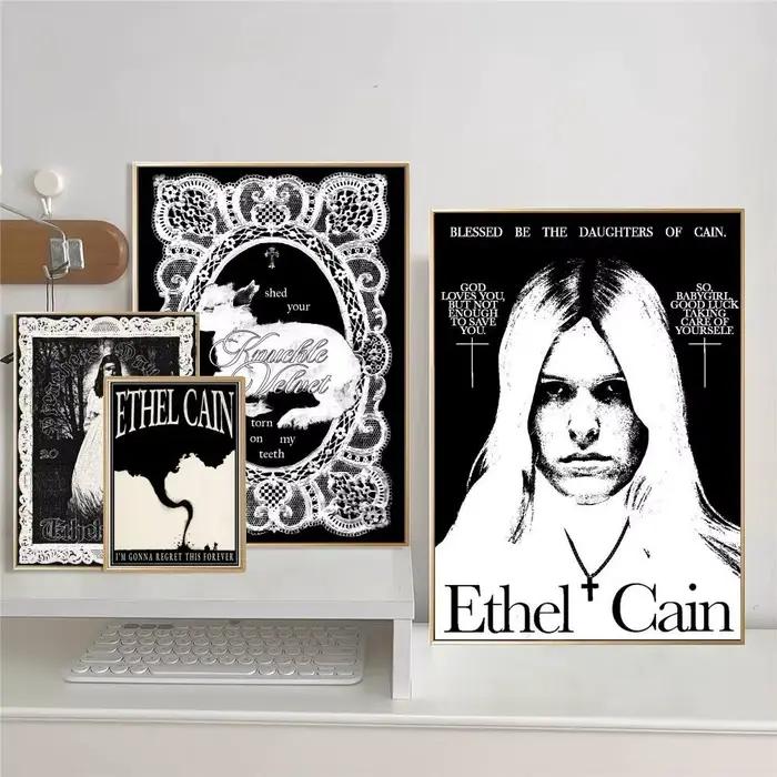 Affiche de chanteur classique e-ethel, musique c-cain, imprimés et affiches de bonne qualité, décor Vintage pour chambre, Bar, café, décoration de maison