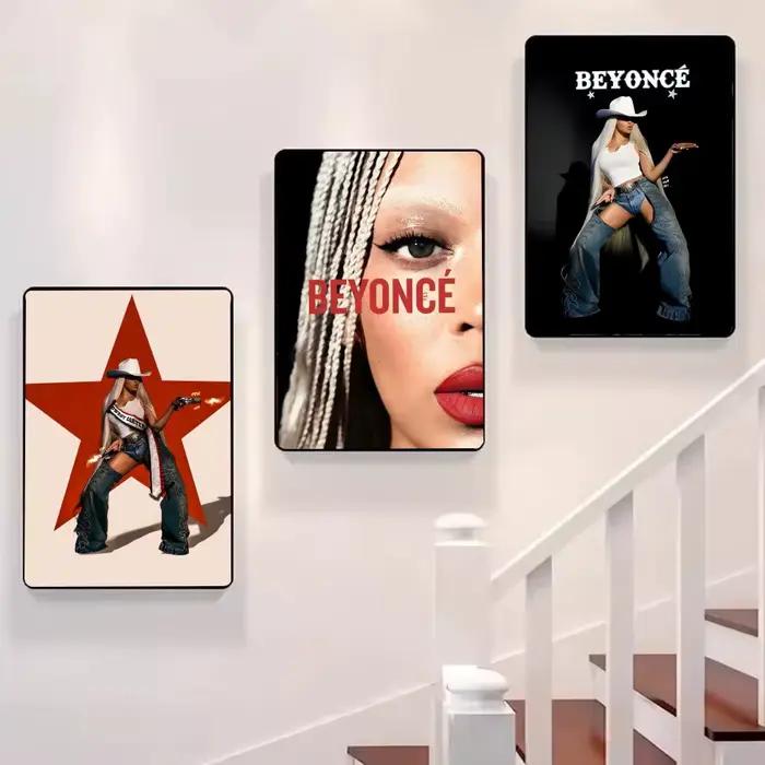 B-Beyonce Renaissance chanteur peinture calligraphie toile affiche: sans plis imperméable Durable tous les espaces décoration murale
