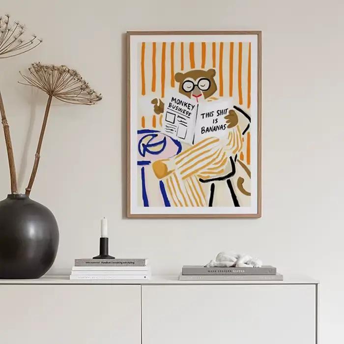 Affiche d'art bohème arc-en-ciel