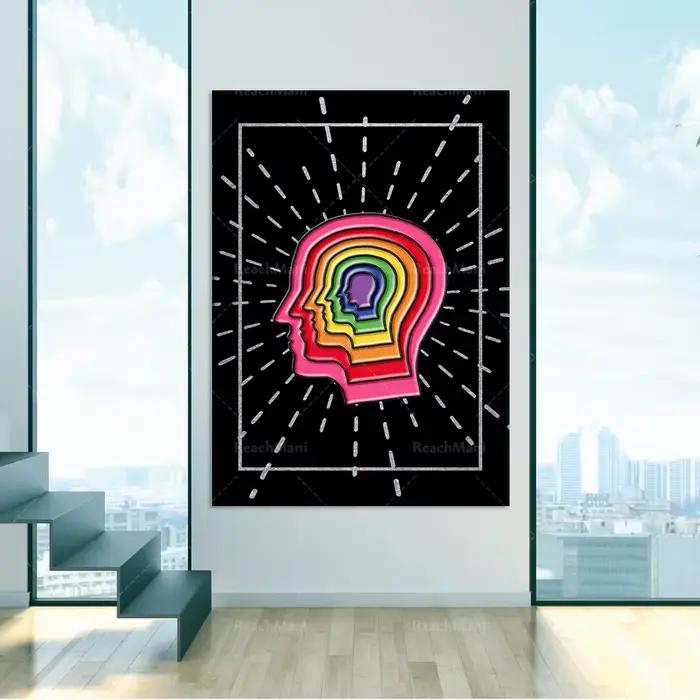 Affiche d'art psychédélique