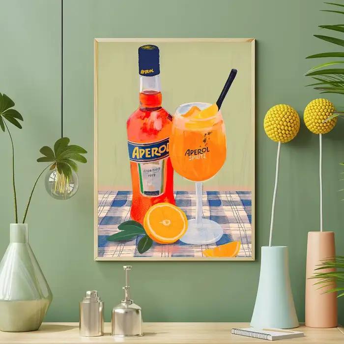 Affiche de vin italien A-Aperol spritz