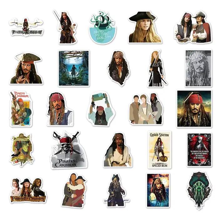 Autocollants Disney Pirates des Caraïbes