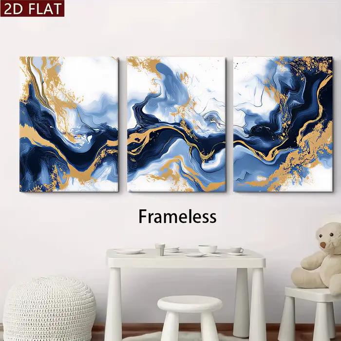 1 ensemble de peintures décoratives modernes abstraites sans cadre