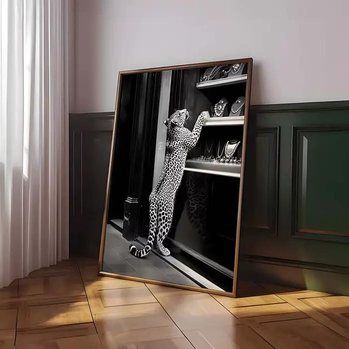 Toile de peinture de Magazine de mode noir et blanc