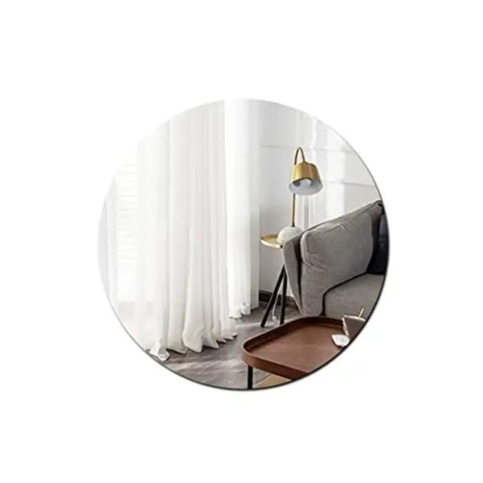 Autocollant mural miroir rond ovale en acrylique