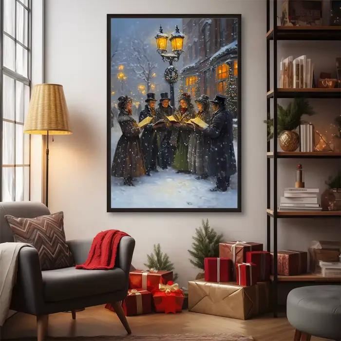 Affiches de scène de noël Vintage