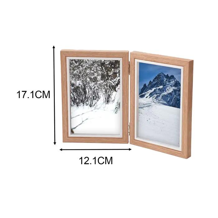 Cadre Photo à charnière pliable en bois