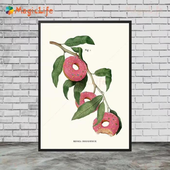 Plante et DelTradus-Peinture sur toile d'art mural abstrait
