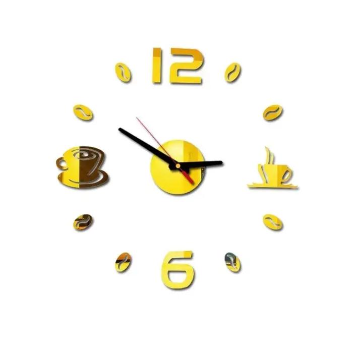 Horloge murale numérique autocollant Design moderne bricolage cuisine salon décor à la maison