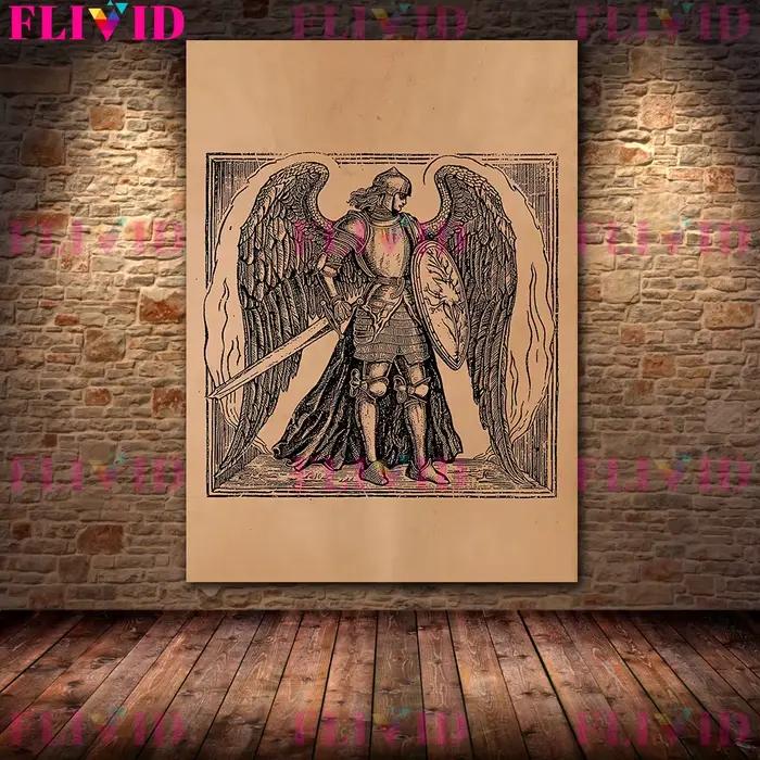 Lucifer The Fallen Angel Antique Satanic Art Poster and Print
