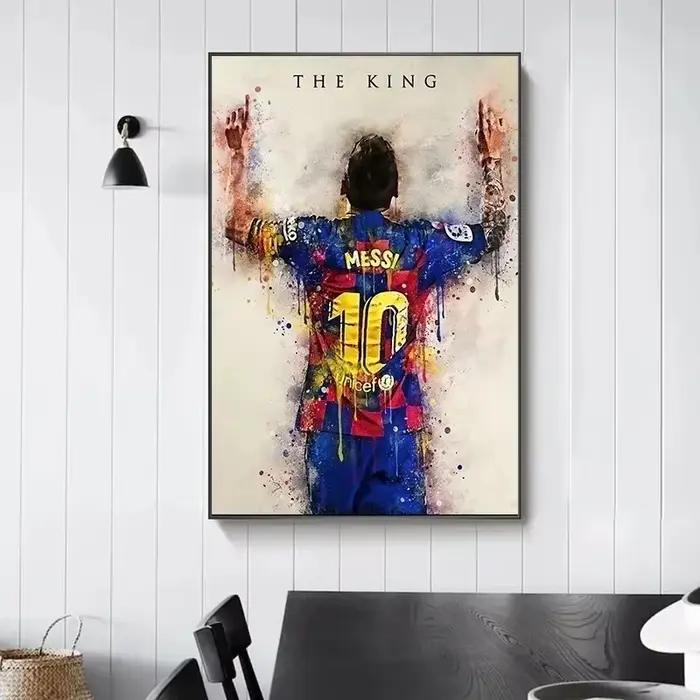 Affiche étoile de Football Messi