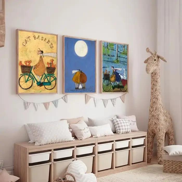 Peinture abstraite de paysage