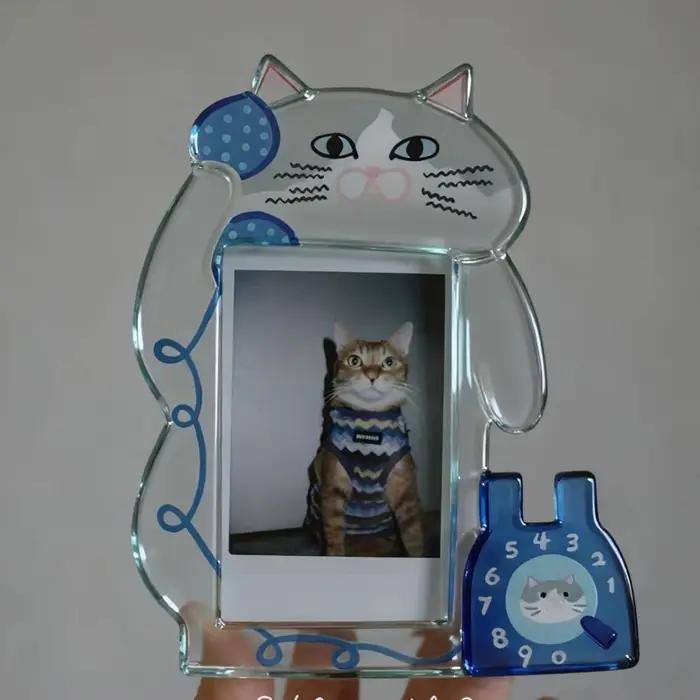 Nouveau cadre photo en acrylique pour chatons