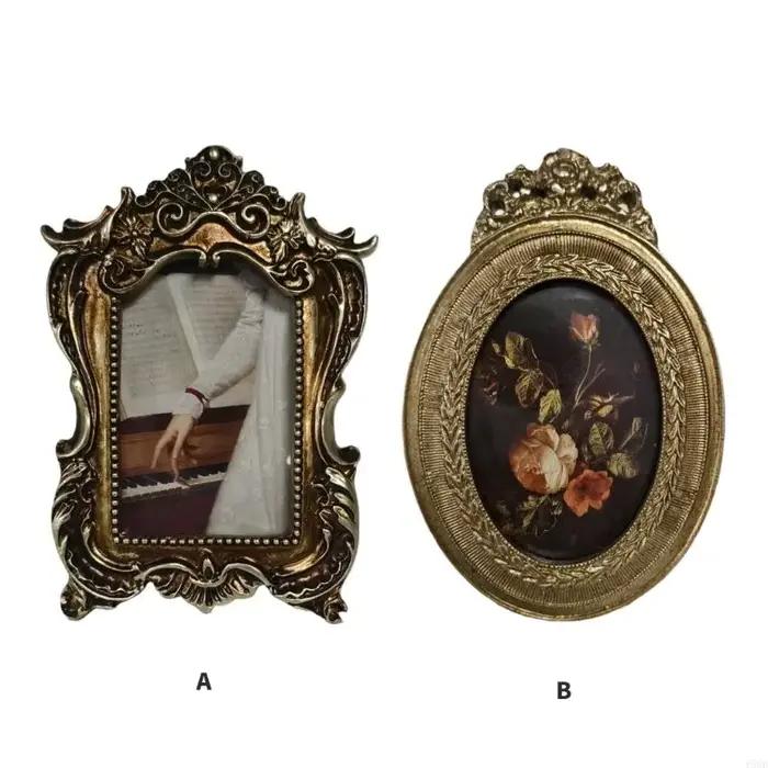 Cadre Photo rétro, Mini cadre Photo orné Antique pour affichage table