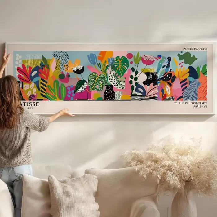Tableau mural floral abstrait Matisse