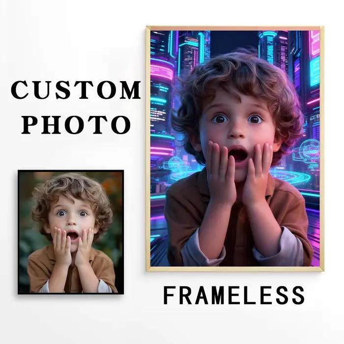 Personnalisation personnalisée style Cyberpunk impression sur toile affiche sans cadre portrait photo art